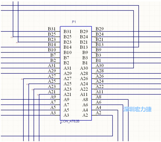 雙擊 1.SchDoc，文件可以被正常打開，下圖是其中的一部分：