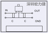 圖3：降壓電路的PCB設(shè)計示例。