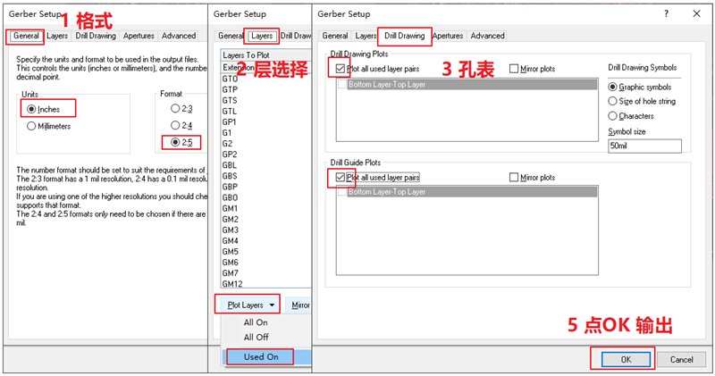 輸出Gerber部分，F(xiàn)ile下選擇 Gerber Files